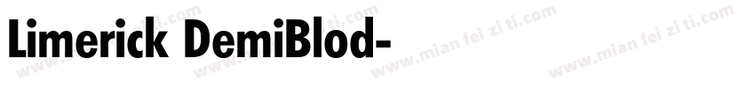 Limerick DemiBlod字体转换